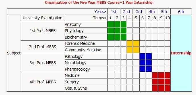 Eligibility 3 MBBS Curriculum in Bangladesh